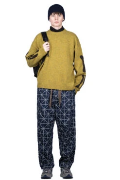 5G Wool BONE Crew Sweater - Mustard -Lemaire Shop Kapital 5G Wool BONE Crew Sweater Mustard K2211KN800 MUS 07a m