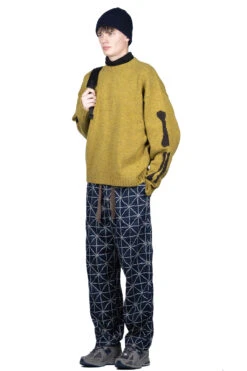 5G Wool BONE Crew Sweater - Mustard -Lemaire Shop Kapital 5G Wool BONE Crew Sweater Mustard K2211KN800 MUS 07b m