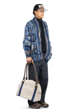 7G BORO Gaudy Knit Cardigan - Navy 13 7G BORO Gaudy Knit Cardigan - Navy -Lemaire Shop Kapital 7G BORO Gaudy Knit Cardigan Navy EK 797 EK 1495 16 m