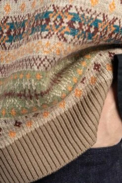 7G Wool FairIsle BONE Vest - Orange 14 7G Wool FairIsle BONE Vest - Orange -Lemaire Shop Kapital 7G Wool FairIsle BONE Vest Orange K2310KN133 ORG 07