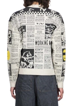 8G Knit NEWSPAPER Crew Sweater (KOUNTRY NEWS) - Natural -Lemaire Shop Kapital 8G Knit NEWSPAPER Crew Sweater KOUNTRY NEWS Natural K2311KN158 NAT 25 m