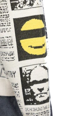 8G Knit NEWSPAPER Crew Sweater (KOUNTRY NEWS) - Natural -Lemaire Shop Kapital 8G Knit NEWSPAPER Crew Sweater KOUNTRY NEWS Natural K2311KN158 NAT 26 m