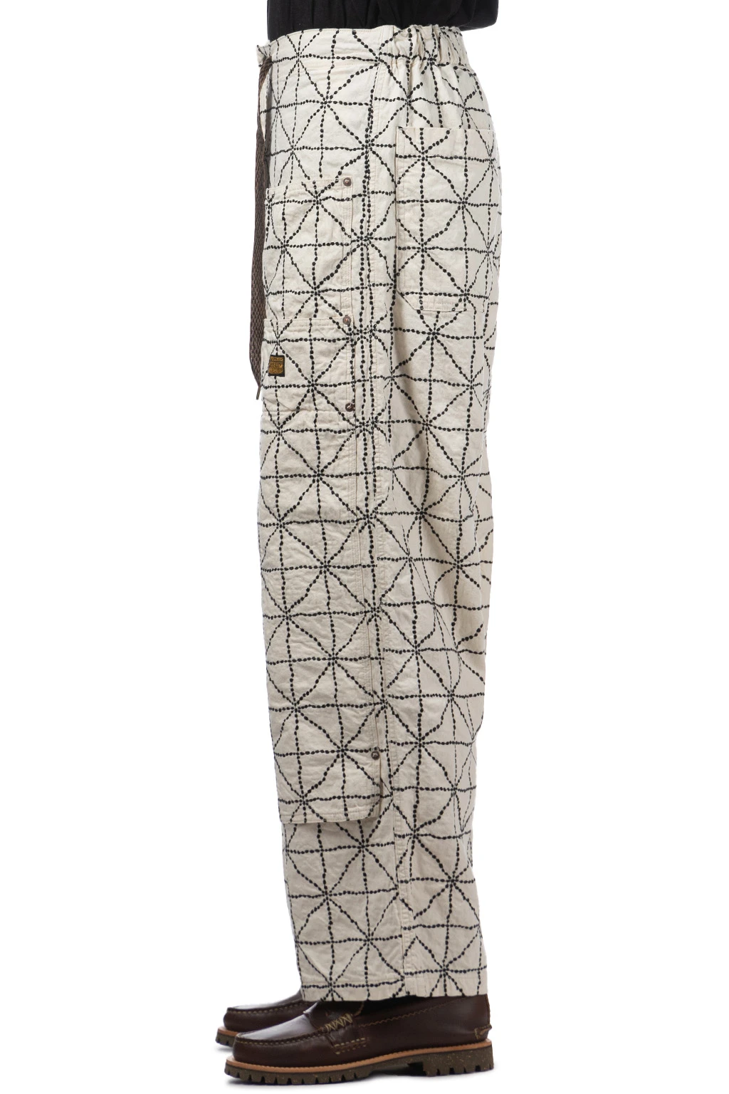 8oz Color Denim FOLD DOJO W-Knee EASY Baggy Pants - Natural 3 8oz Color Denim FOLD DOJO W-Knee EASY Baggy Pants - Natural - Image 3