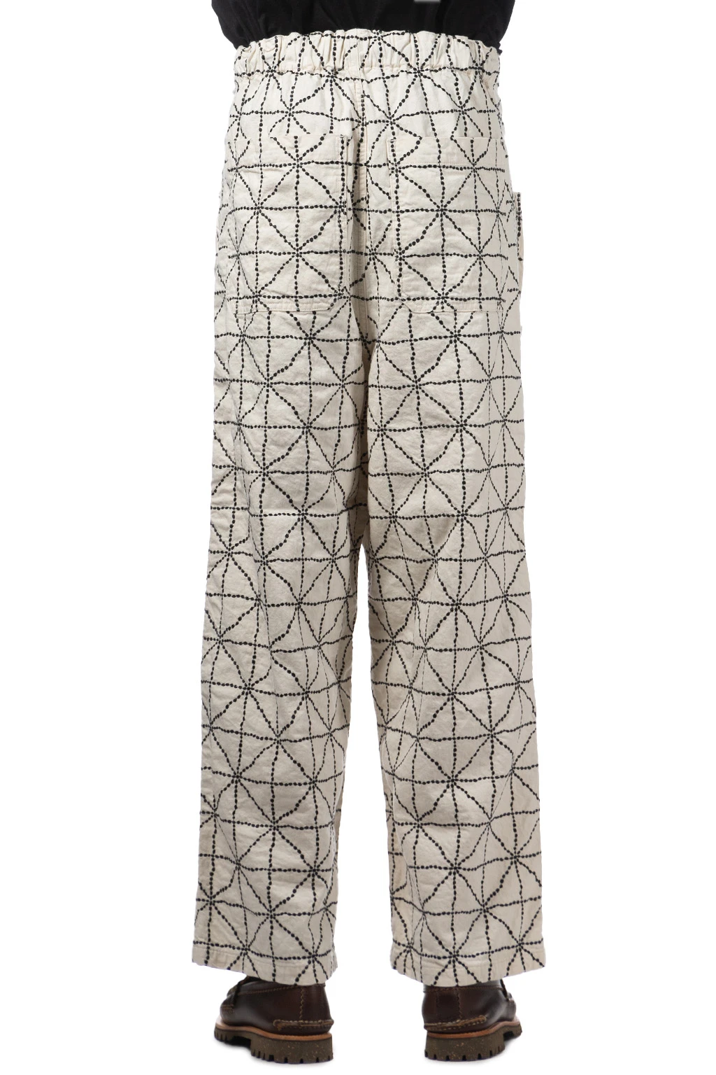 8oz Color Denim FOLD DOJO W-Knee EASY Baggy Pants - Natural 4 8oz Color Denim FOLD DOJO W-Knee EASY Baggy Pants - Natural - Image 4