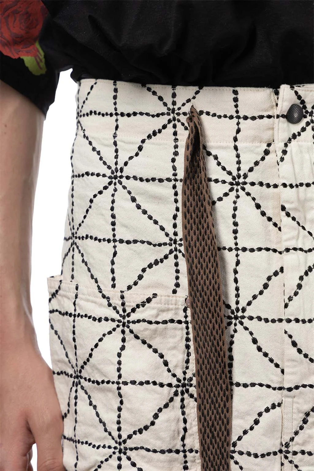 8oz Color Denim FOLD DOJO W-Knee EASY Baggy Pants - Natural 7 8oz Color Denim FOLD DOJO W-Knee EASY Baggy Pants - Natural - Image 7