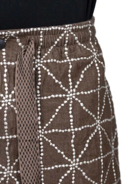 8oz Color Denim FOLK-DOJO Sashiko EASY Pants - Brown -Lemaire Shop Kapital 8oz Color Denim FOLK DOJO Sashiko EASY Pants Brown K2209LP008 BR noe 11 m