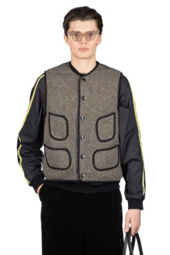 BEACH SWT Knit Vest- Charcoal