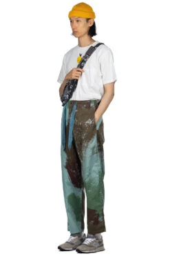 Combed Burberry BRUSH-CAMO EASY Pants - Turquoise -Lemaire Shop Kapital Combed Burberry BRUSH CAMO EASY Pants Turquoise K2305LP176 TAQ noe 07 m