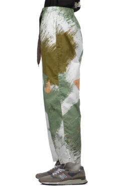 Combed Burberry BRUSH-CAMO EASY Pants - White -Lemaire Shop Kapital Combed Burberry BRUSH CAMO EASY Pants White K2305LP176 WH noe 03 m