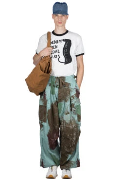 Combed Burberry BRUSH-CAMO JUMBO Cargo Pants - Turquoise