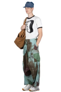 Combed Burberry BRUSH-CAMO JUMBO Cargo Pants - Turquoise -Lemaire Shop Kapital Combed Burberry BRUSH CAMO JUMBO Cargo Pants Turquoise K2304LP143 TAQ noe 08 m