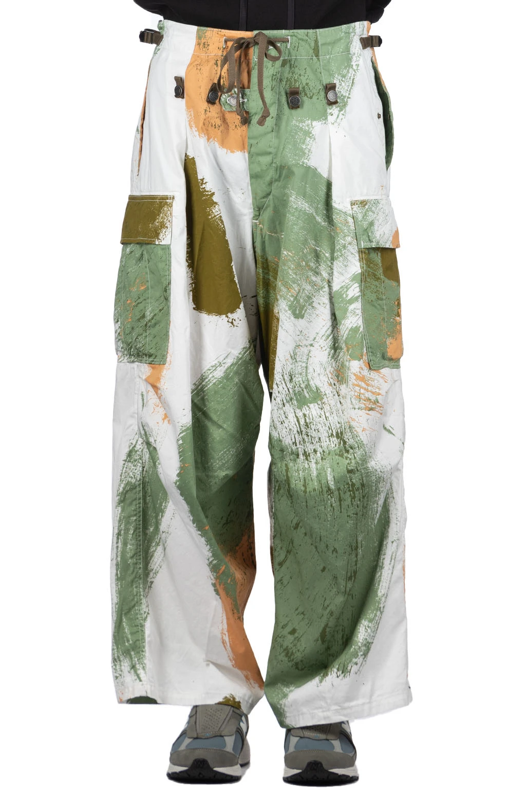 Combed Burberry BRUSH-CAMO JUMBO Cargo Pants - White 2 Combed Burberry BRUSH-CAMO JUMBO Cargo Pants - White - Image 2