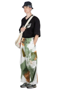 Combed Burberry BRUSH-CAMO JUMBO Cargo Pants - White 15 Combed Burberry BRUSH-CAMO JUMBO Cargo Pants - White -Lemaire Shop Kapital Combed Burberry BRUSH CAMO JUMBO Cargo Pants White K2304LP143 WH noe 08 m