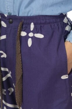 Combed Burberry Homongo Cross Easy Pants - Navy -Lemaire Shop Kapital Combed Burberry Homongo Cross Easy Pants Navy K2105LP154 NV 24 m