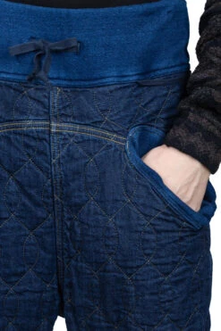 Denim X Waffle Quilting Sarouel NOUVELLE Pants -Lemaire Shop Kapital Denim x Waffle Quilting Sarouel NOUVELLE Pants EK 1263 noe 05 m