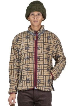 FOLK DOMINO Fleece ZIP Blouson - Beige