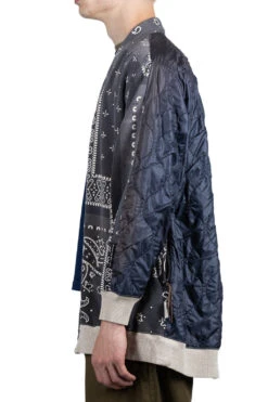 Fleecy Knit Bandana BIVOUAC Cardigan - Black -Lemaire Shop Kapital Fleecy Knit Bandana BIVOUAC Cardigan Black K1910LC072 BLK 24 m