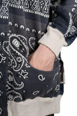 Fleecy Knit Bandana BIVOUAC Cardigan - Black -Lemaire Shop Kapital Fleecy Knit Bandana BIVOUAC Cardigan Black K1910LC072 BLK 26 m