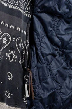 Fleecy Knit Bandana BIVOUAC Cardigan - Black -Lemaire Shop Kapital Fleecy Knit Bandana BIVOUAC Cardigan Black K1910LC072 BLK 28 m