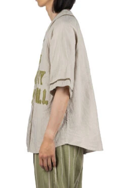 French Linen GREAT KOUNTRY Baseball Shirt - Beige 10 French Linen GREAT KOUNTRY Baseball Shirt - Beige -Lemaire Shop Kapital French Linen GREAT KOUNTRY Baseball Shirt Beige K2303SS060 03 m