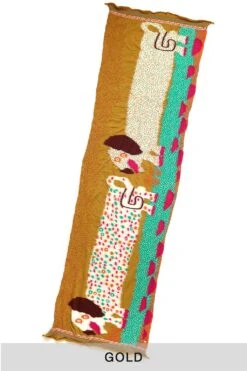 Fulling Wool Scarf DOS DACHSHUNDS - 2 Colors 18 Fulling Wool Scarf DOS DACHSHUNDS - 2 Colors -Lemaire Shop Kapital Fulling Wool Scarf DOS DACHSHUNDS 2 Colors EK 1303 ta noe 09