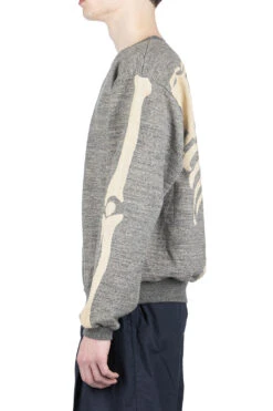 Grandrelle Fleece Knit BIG Crew SWT (BONE) - Charcoal -Lemaire Shop Kapital Grandrelle Fleece Knit BIG Crew SWT BONE Charcoal EK 1541LC ac 12 m