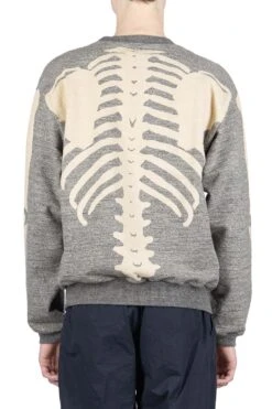 Grandrelle Fleece Knit BIG Crew SWT (BONE) - Charcoal -Lemaire Shop Kapital Grandrelle Fleece Knit BIG Crew SWT BONE Charcoal EK 1541LC ac 13 m