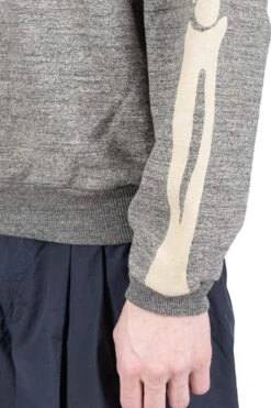 Grandrelle Fleece Knit BIG Crew SWT (BONE) - Charcoal -Lemaire Shop Kapital Grandrelle Fleece Knit BIG Crew SWT BONE Charcoal EK 1541LC ac 15 m