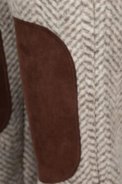 Herringbone Heavy Fleece Easy Pants - Beige X Khaki -Lemaire Shop Kapital Herringbone Heavy Fleece Easy Pants Beige x Khaki K2110LP1188 15 m