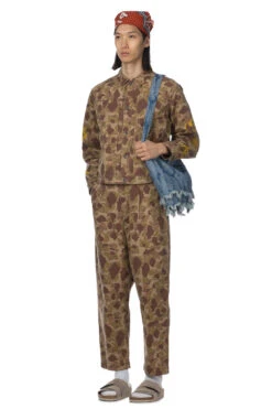 Herringbong HAPPY PEEK-A-BOO Camo NIME Pants -Lemaire Shop Kapital Herringbong HAPPY PEEK A BOO Camo NIME Pants K2209LP025 ac 27 m