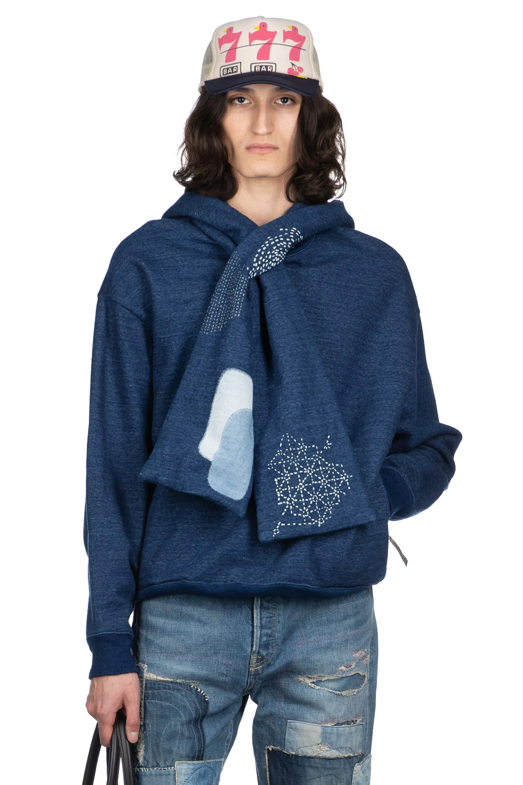 IDG SWT Knit BORA KESA Parka - Indigo 1 IDG SWT Knit BORA KESA Parka - Indigo