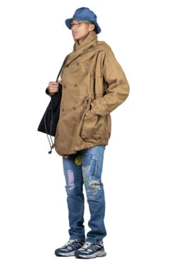 KATSURAGI Cotton RING Coat - Gold -Lemaire Shop Kapital KATSURAGI Cotton RING Coat Gold EK789EK 1476 GLD noe 06 m