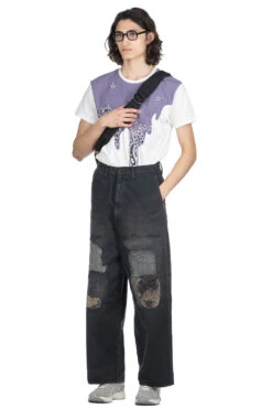 KATSURAGI PORT Baggy Pants - Champetre Remake -Lemaire Shop Kapital KATSURAGI PORT Baggy Pants Champetre Remake K2310LP096 BLK NOE 29 m