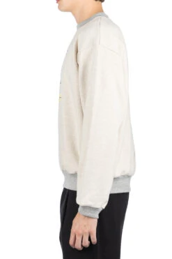 Knit Crew Sweatshirt (PECKISH Little Bear) - Natural X Grey 9 Knit Crew Sweatshirt (PECKISH Little Bear) - Natural X Grey -Lemaire Shop Kapital Knit Crew Sweatshirt PECKISH Little Bear Natural x Grey K2308LC007 03 m