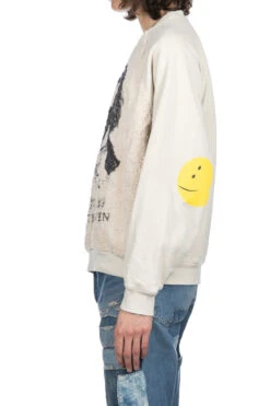 Knit X Fur GRIZZLY SWT (PROFILE RAINBOWY & BEETHOVEN) - Natural -Lemaire Shop Kapital Knit x Fur GRIZZLY SWT PROFILE RAINBOWY BEETHOVEN Natural K2311LC153 NAT noe 03 m