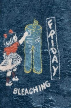 Kountry Calendar Fleece Pullover - Navy -Lemaire Shop Kapital Kountry Calendar Fleece Pullover Navy K2110LC112 EK 1342 09 m