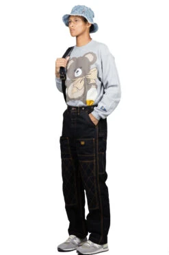 Light Canvas LUMBER Pants - Black -Lemaire Shop Kapital Light Canvas LUMBER Pants Black EK 1185 1420 BLK ac 05