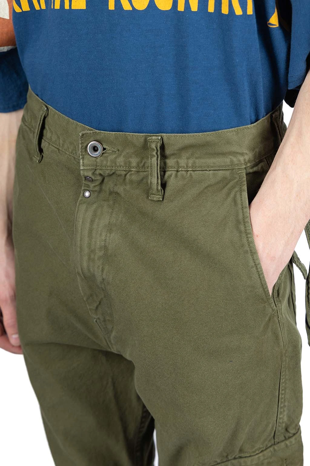 Light Canvas RINGOMAN Cargo Pants - Khaki 5 Light Canvas RINGOMAN Cargo Pants - Khaki - Image 5