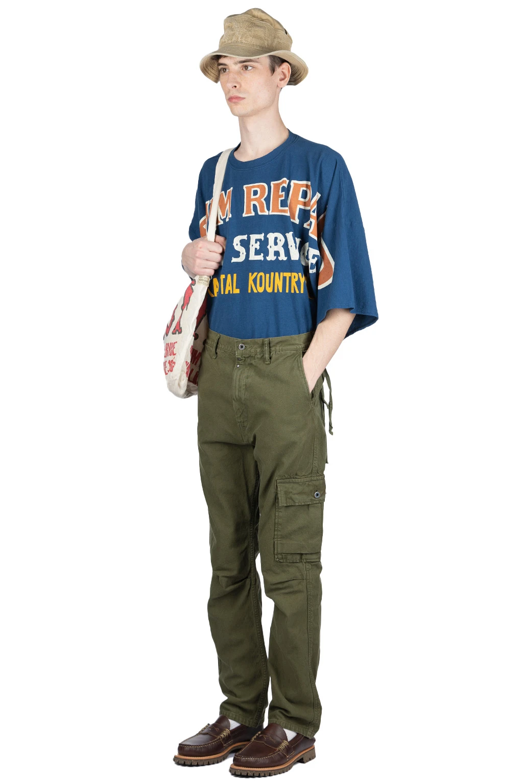 Light Canvas RINGOMAN Cargo Pants - Khaki 8 Light Canvas RINGOMAN Cargo Pants - Khaki - Image 8