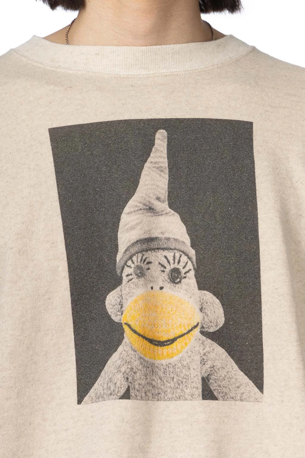 Linen Gauze SWT Knit Crew SWT (CHIROSAKU) - Natural 5 Linen Gauze SWT Knit Crew SWT (CHIROSAKU) - Natural - Image 5