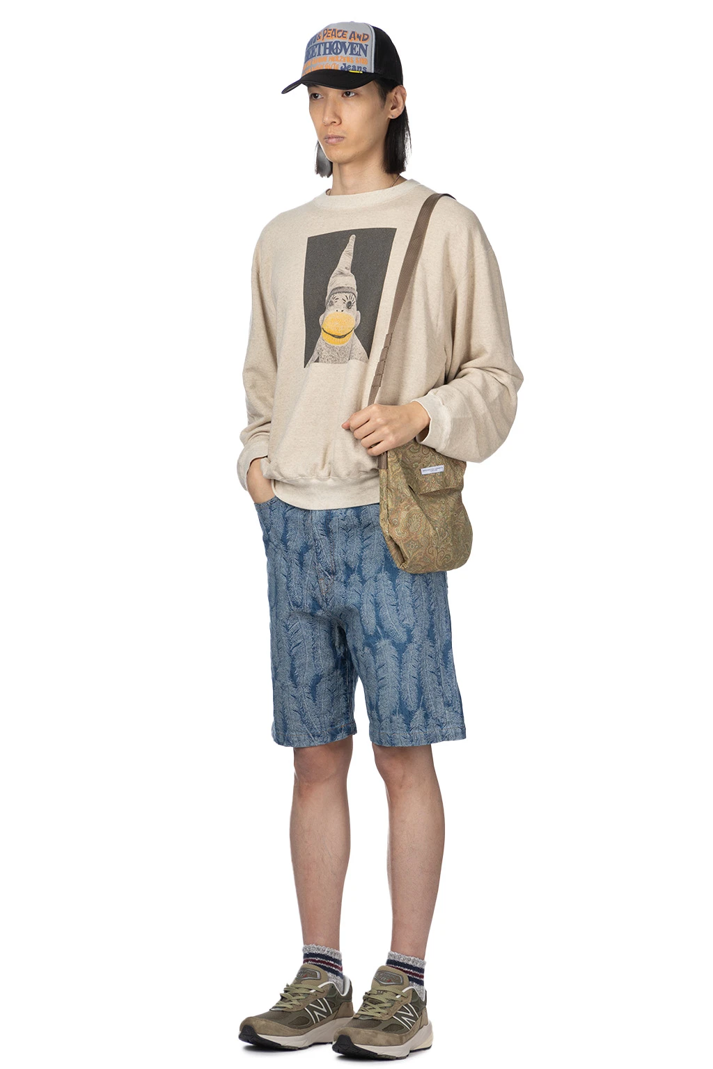 Linen Gauze SWT Knit Crew SWT (CHIROSAKU) - Natural 7 Linen Gauze SWT Knit Crew SWT (CHIROSAKU) - Natural - Image 7