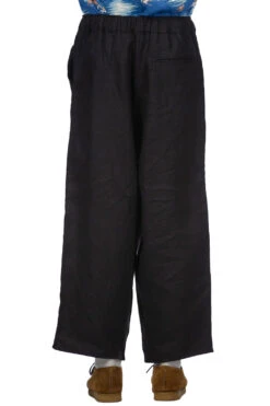 Linen Heavy Canvas CASA Pants - Black -Lemaire Shop Kapital Linen Heavy Canvas CASA Pants Black K2304LP101 ac 04 m