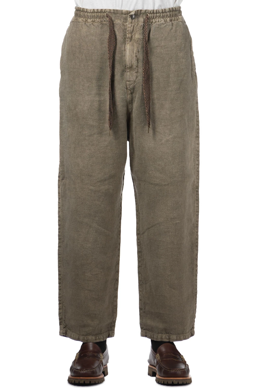 Linen Heavy Canvas EASY Pants - Grey 2 Linen Heavy Canvas EASY Pants - Grey - Image 2