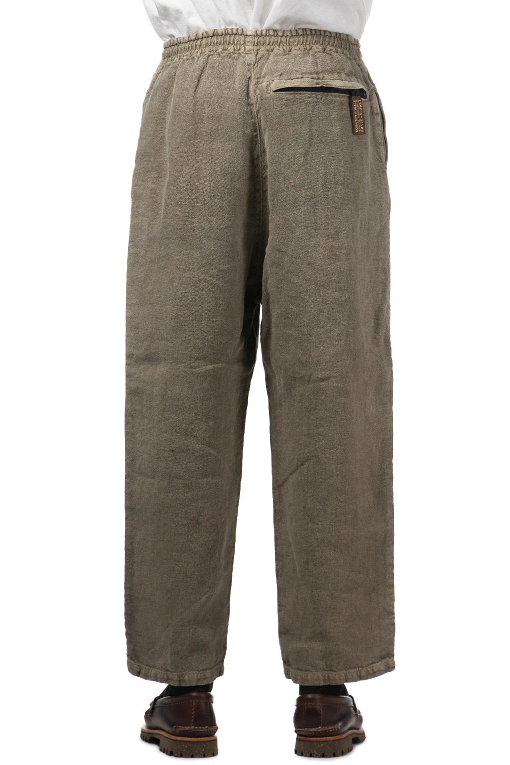 Linen Heavy Canvas EASY Pants - Grey 4 Linen Heavy Canvas EASY Pants - Grey - Image 4