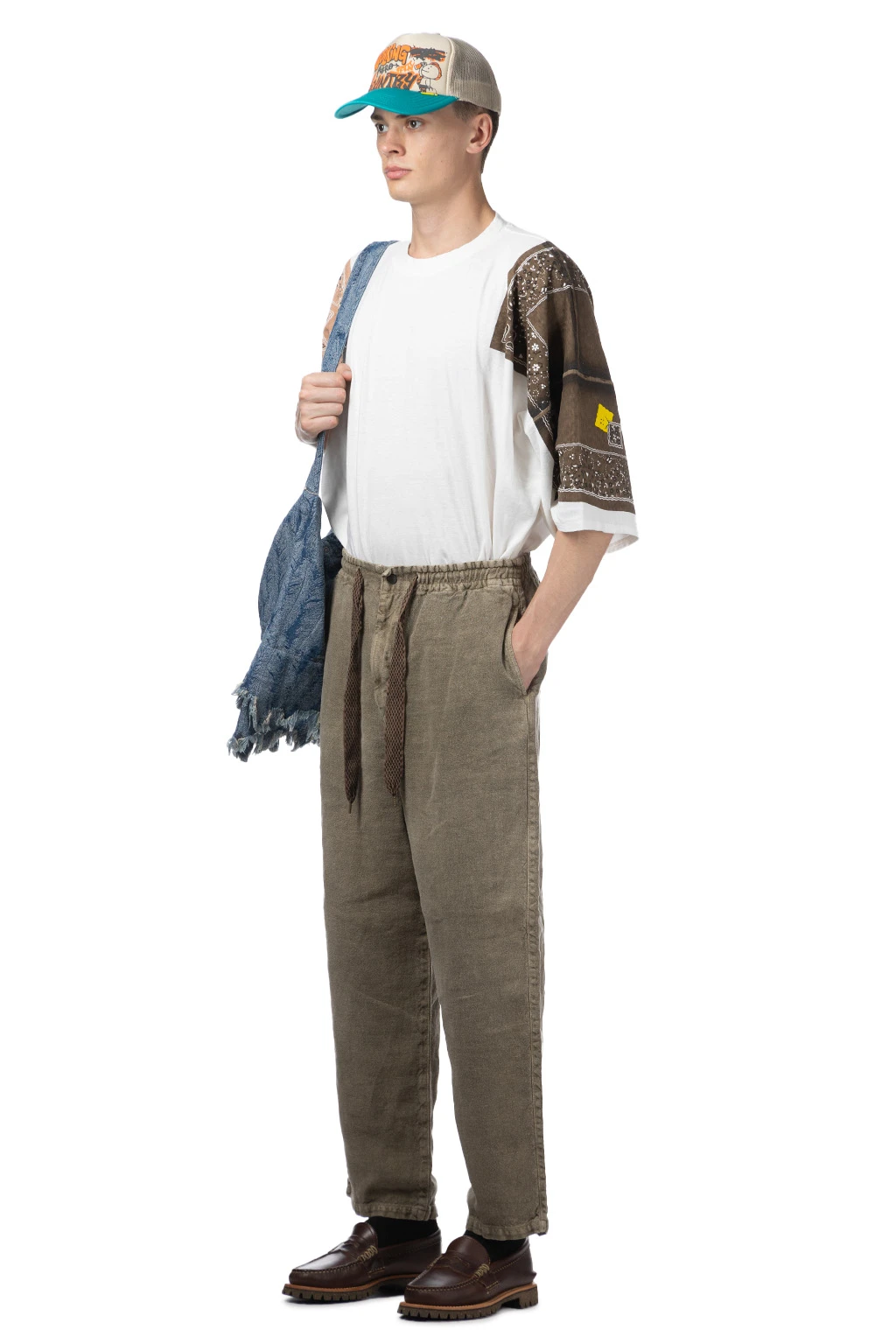 Linen Heavy Canvas EASY Pants - Grey 7 Linen Heavy Canvas EASY Pants - Grey - Image 7