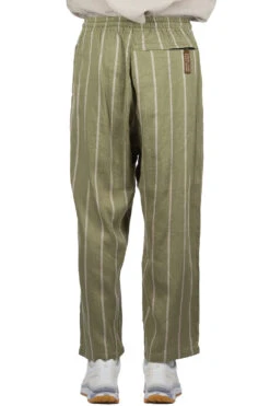 Linen PHILLIES Stripe EASY Pants - Khaki -Lemaire Shop Kapital Linen PHILLIES Stripe EASY Pants Khaki K2303LP020 KHA 04 m