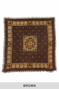 Linen Rayon Fringe Stole (HAVANANAJA) - 4 Color Choices -Lemaire Shop Kapital Linen Rayon Fringe Stole HAVANANAJA 4 Color Choices K2305XG532 12