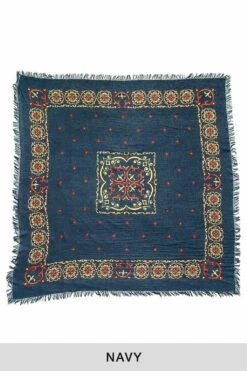 Linen Rayon Fringe Stole (HAVANANAJA) - 4 Color Choices -Lemaire Shop Kapital Linen Rayon Fringe Stole HAVANANAJA 4 Color Choices K2305XG532 16