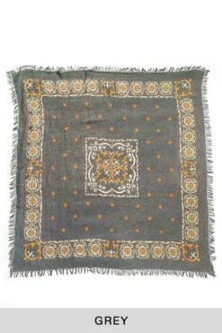 Linen Rayon Fringe Stole (HAVANANAJA) - 4 Color Choices -Lemaire Shop Kapital Linen Rayon Fringe Stole HAVANANAJA 4 Color Choices K2305XG532 18