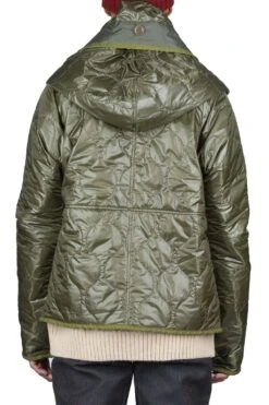 Nylon Quilting Lining RING Coat - Khaki -Lemaire Shop Kapital Nylon Quilting Lining RING Coat Khaki EK 1307 noe 04 m